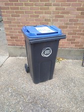 MGB 240 litre Wheel / Wheely / Wheelie Bin - Blue lid - Council Approved 