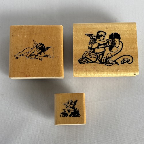 Wood mounted stamps fairies - mounted,