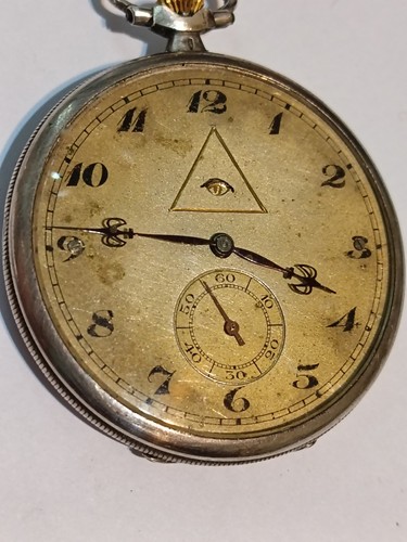 Vintage silver omega pocket - silver,