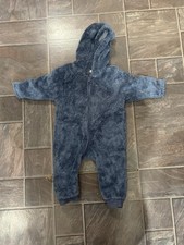 Next Blue Fluffy Snowsuit