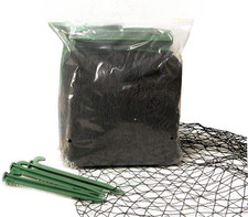 Pond Cover Netting with 6 Fixing Pegs 3x2m Strong Double Weave Black ‎Blagdon