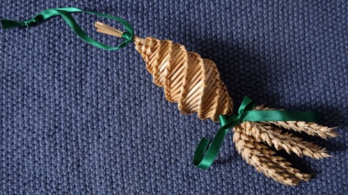Handmade corn dolly decoration - corn,