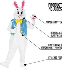 Morph Easter Bunny Costume Adult Rabbit Mascot Outfit Bunny Suit for Adults - ne