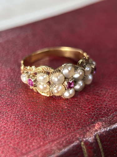 Georgian ring gold 18k 750 - georgian,