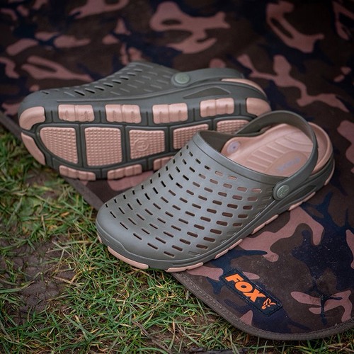 Fox khaki clogs size comfy - size,