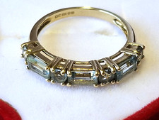 Aquamarine gold ring size - gold,