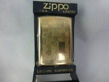 ZIPPO REG GOLD PLATED SHIMMER