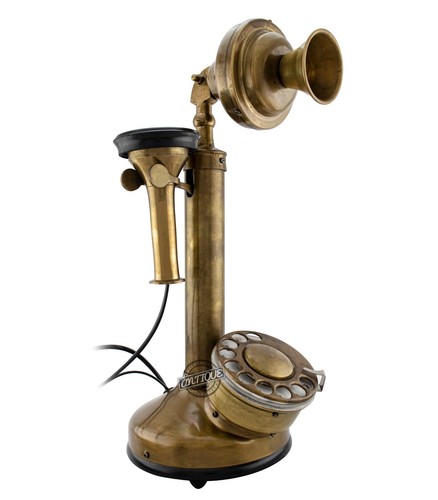 Brass candlestick vintage - brass,