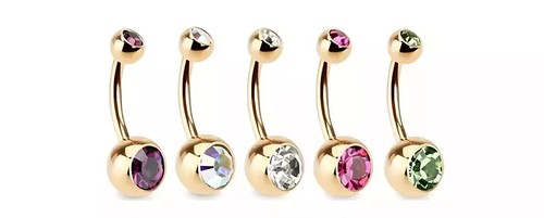 Belly bar surgical steel - belly,