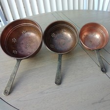 3 Copper Culllenders French