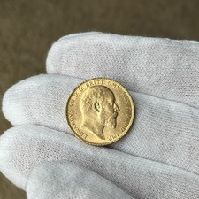 1910 Edward VII Full Gold Sovereign With COA