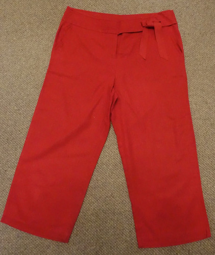 Bhs red linen mix - red, leg