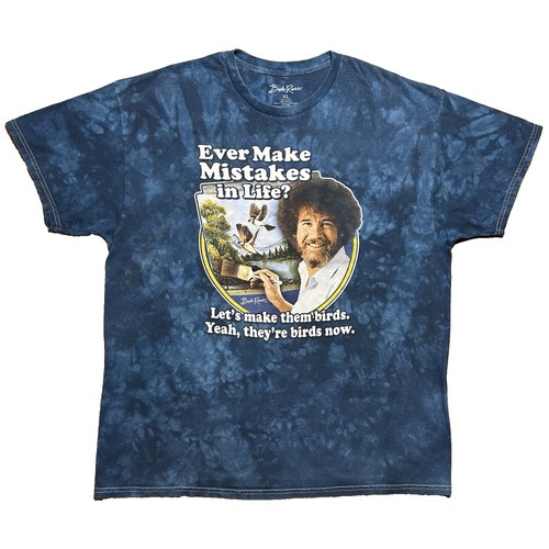 Bob ross shirt blue tie - bob, t