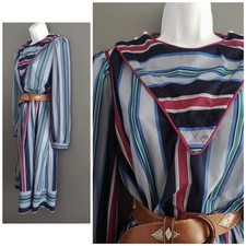 Vintage 70 80s grey blue pink