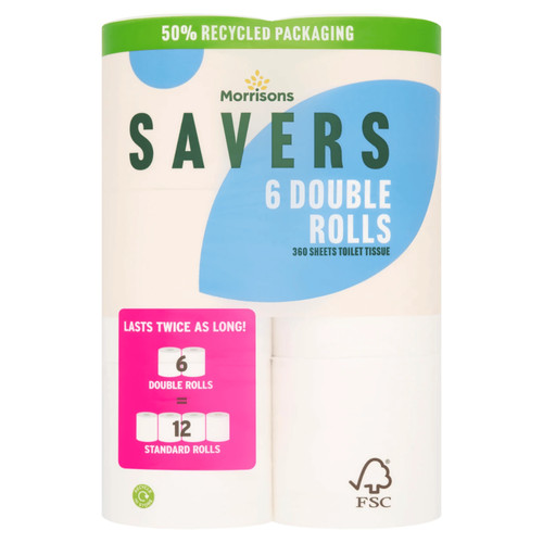 Morrisons savers toilet - savers, tissue