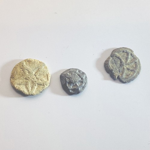 Vintage lead farm tokens - lead, 3