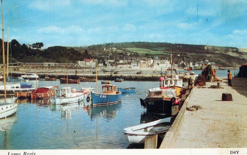 England postcard lyme - postcard,
