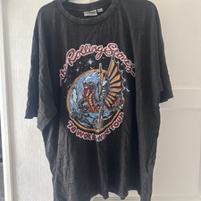 The Rolling Stones '78 World Wide Tour T-shirt Printed on Both Sides UK Size L
