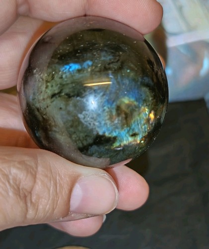 Labradorite crystal sphere - labradorite, 4cm