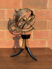 Vintage Brass Metal Armillary