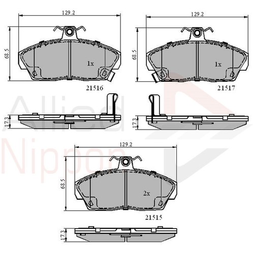 Brake pads set - brake,