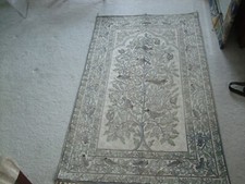 VINTAGE ISLAMIC HAND MADE WALL HANGING EMBROIDERY SHOWING BIRD AND BUTTERFLY