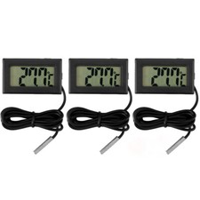 3x Digital LCD Thermometer Temperature Meter Gauge with Waterproof Sensor Probe