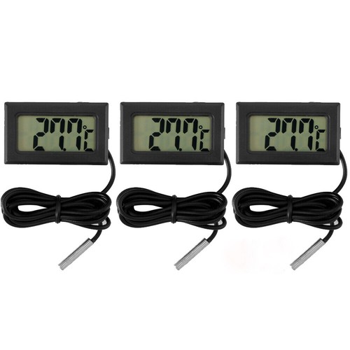 Digital lcd thermometer - 3x,