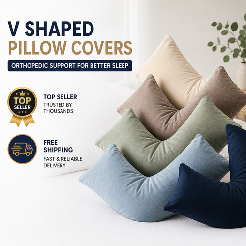 Shaped pillow case cover - shaped,