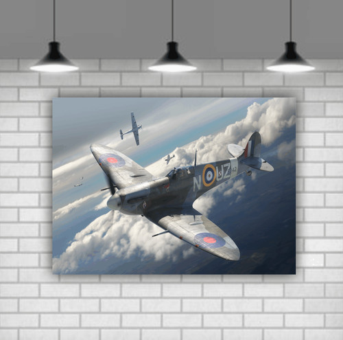Spitfire war plane aviation