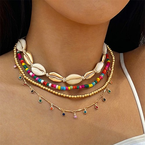 Bohemian vacation style shell - style,