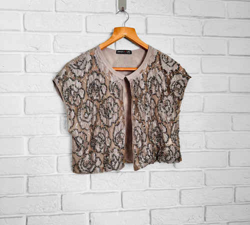 Back life beaded bolero - to,