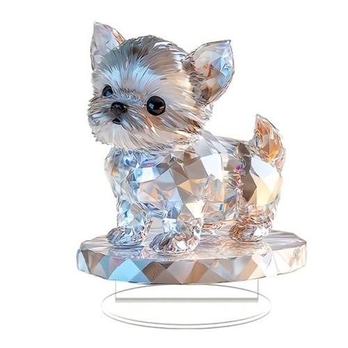 Acrylic dog figurines - acrylic,