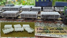 OO9/009 Ffestiniog Railway 3 Ton Slate wagons wheels HO9 HOe Dundas
