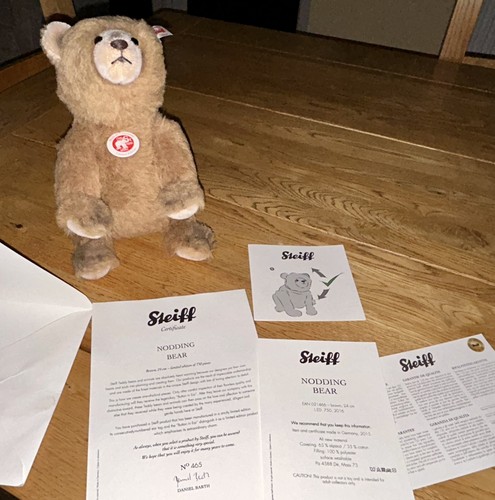 Steiff nodding bear ltd - bear,