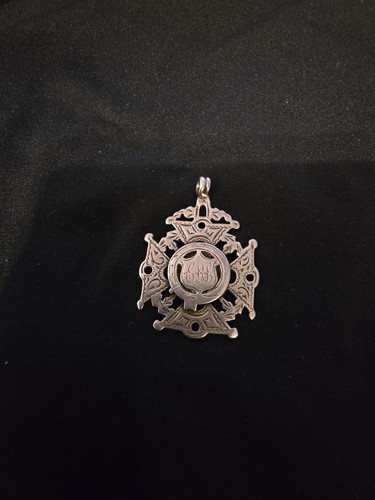 Antique 1920s solid silver fob