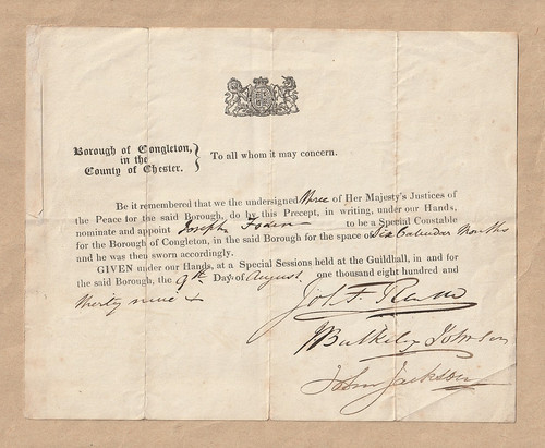 Victorian police ephemera 1839 - ephemera,