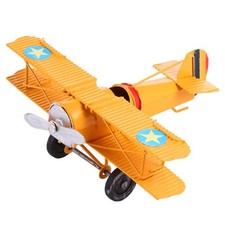 1pc Retro Plane Model Iron Plane for Adornment Creative Decorations Plane Model