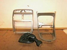 PEUGEOT 307 2002 SILVER CENTRE CONSOLE SURROUND TRIMS ,GEAR KNOB AND GAITER