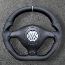 VW GOLF MK4 R32 BORA PASSAT B5 GTI GTD CUSTOM FLAT BOTTOM STEERING WHEEL
