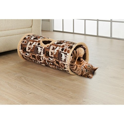 Cat tunnel toy brown - cat,