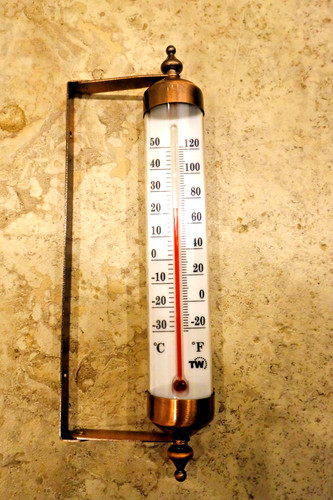 Vintage outdoor thermometer - vintage,