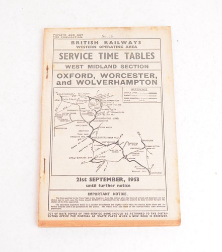 Railway working timetable - railway,