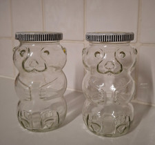 Two Vintage Robertsons Teddy Bear Jam Jars. Good Condition. Free P+P
