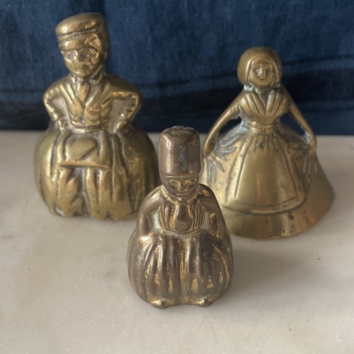 Vintage solid brass lady - solid,