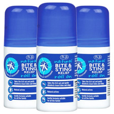 3 x Dr Johnson Bite & Sting Relief Roll-On Cooling & Soothing Formula for Insect