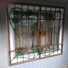 Window Grille Grate Grapes