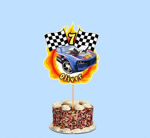 Personalised hot wheels cake - hot,