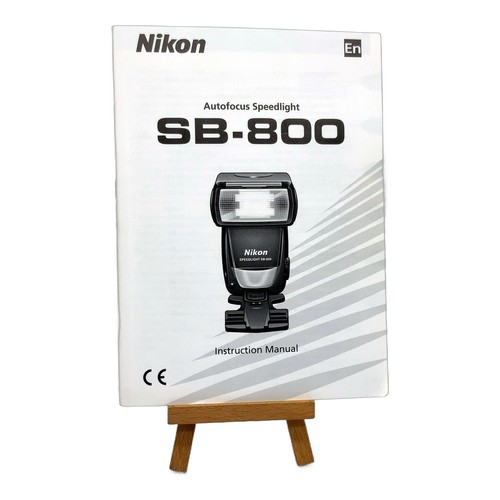 Nikon 800 instruction - nikon, sb-800