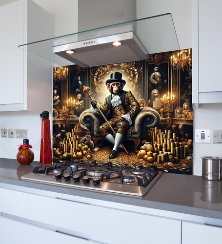 Printed glass kitchen - printed,